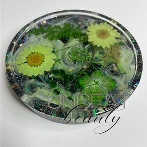 Home decor, Dark floral custom coaster